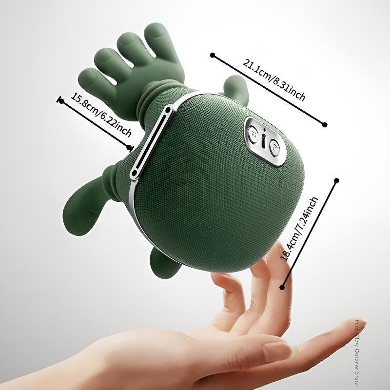 Master Hand N7-Green Cervical Spine Massager with Advanced Kneading Technology for Deep Muscle Relaxation & Hot Compress Function for Neck & Shoulder Tension Relief - Daily