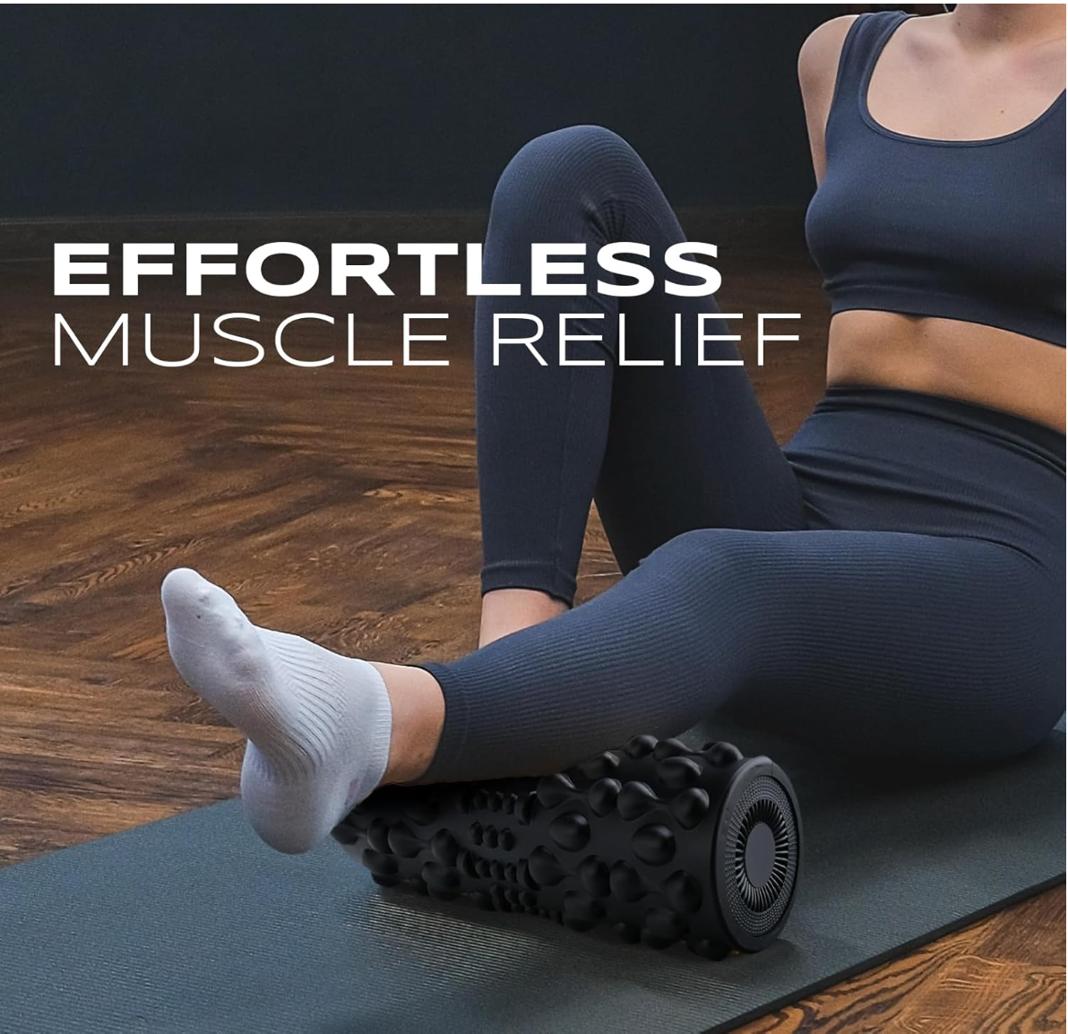 High-Intensity 5-Speed Vibrating Foam Roller – Deep Muscle Recovery & Pain Relief