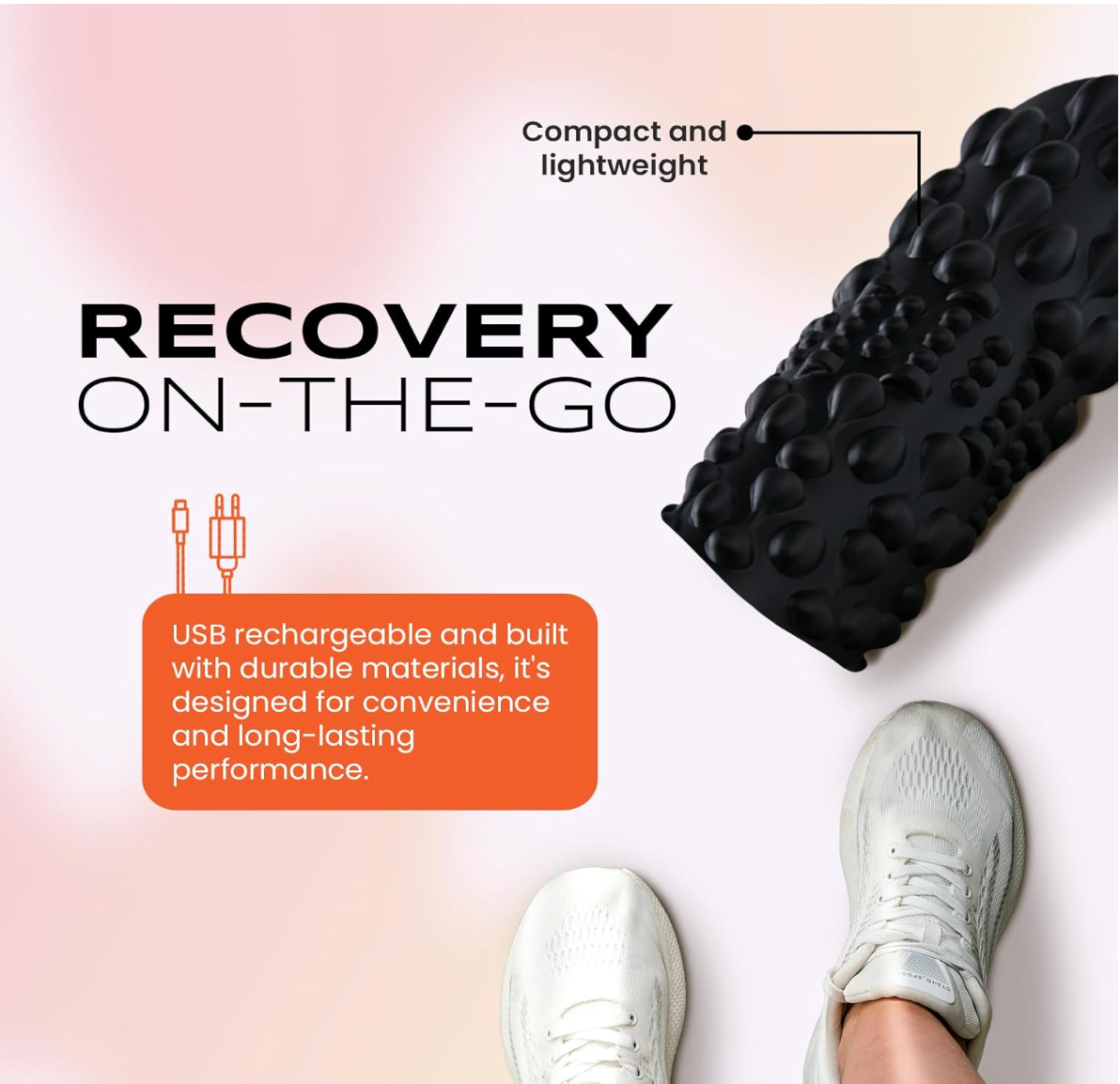 High-Intensity 5-Speed Vibrating Foam Roller – Deep Muscle Recovery & Pain Relief