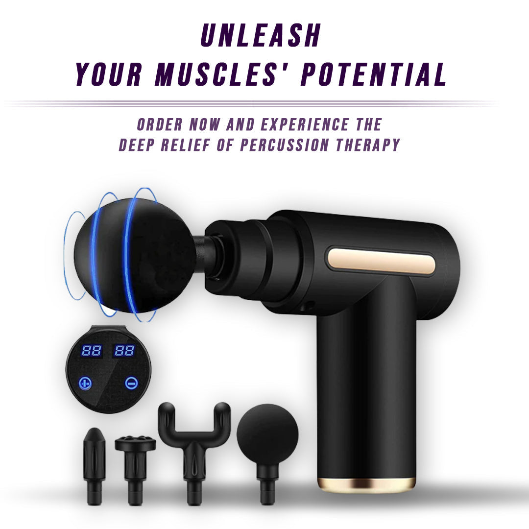 Muscle Massage Gun – Deep Tissue Percussion Therapy for Pain Relief & Recovery